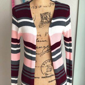 Faded Glory Multi Color Long Sleeve Cardigan